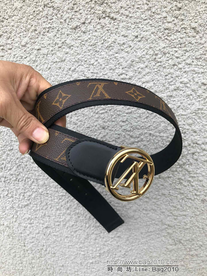 路易威登LV M0117U 本季新品 LV Circle腰帶 休閒時尚 男士皮帶  xfp1360